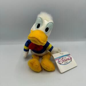 Vintage The Disney Store Mini Bean Bag Donald Duck Beanie Plush Toy